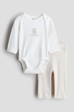 H&M - Boys & Girls 2-Piece Cotton Jersey Set