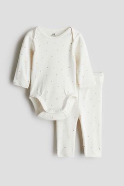 H&M - Boys & Girls 2-Piece Cotton Jersey Set
