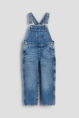 H&M - Girls Blue Denim Dungarees