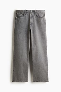 H&M - Men Grey Straight Relaxed High Jeans