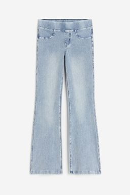 H&M - Girls Blue Flared Jersey Trousers