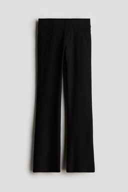 H&M - Girls Black Flared Jersey Trousers