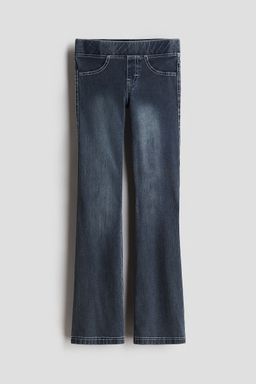 H&M - Girls Blue Flared Jersey Trousers