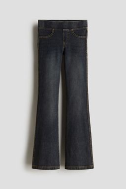 H&M - Girls Grey Flared Jersey Trousers