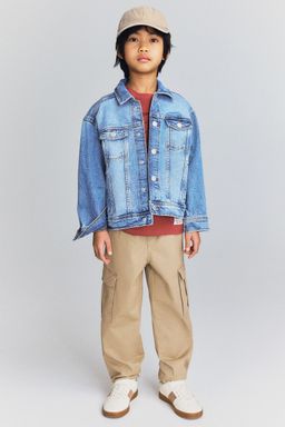 H&M - Boys Beige Cargo Trousers