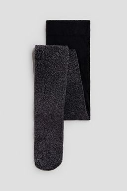 H&M - Girls Black Glittery Tights