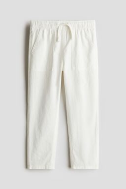 H&M - Boys White Linen-Blend Joggers