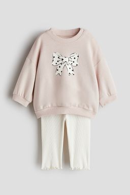 H&M - Girls 2-Piece Print-Motif Set