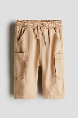 H&M - Boys & Girls Beige Jersey-Lined Twill Joggers