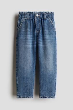 H&M - Girls Blue Loose Fit Tapered Jeans