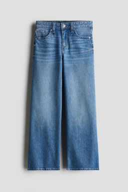 H&M - Girls Blue Wide Leg Jeans