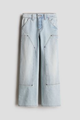 H&M - Girls Blue Wide Leg Jeans