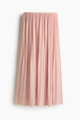 H&M - Women Pink Pleated Chiffon Skirt