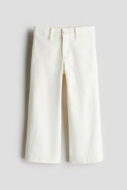 H&M - Girls White Flared Trousers