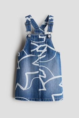 H&M - Girls Blue Denim Dungaree Dress