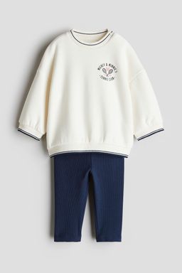 H&M - Girls 2-Piece Sweatshirt And Leggings Set