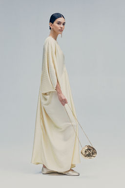 H&M - Women Yellow Satin Kaftan Dress