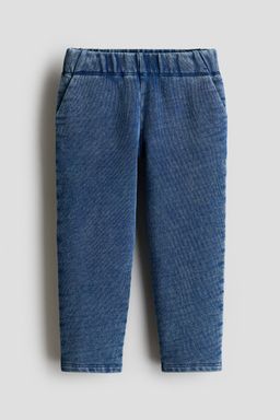 H&M - Boys Blue Denim-Look Cotton Joggers