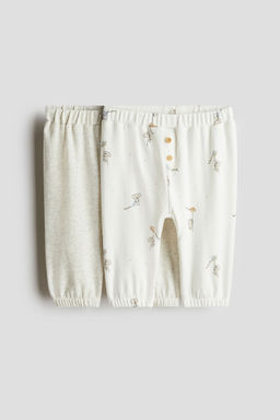 H&M - Boys & Girls 2-Pack Cotton Trousers
