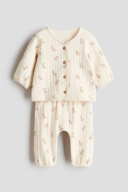 H&M - Boys & Girls 2-Piece Quilted Jersey Set
