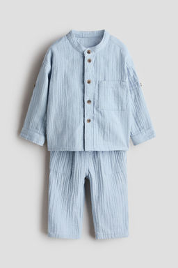 H&M - Boys 2-Piece Cotton Muslin Set