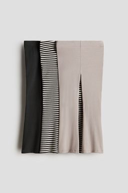 H&M - Girls 3-Pack Flared Cotton Leggings