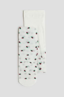 H&M - Girls White Tights