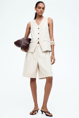 H&M - Women Beige Bermuda Shorts