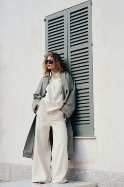 H&M - Women White Wide Jeans