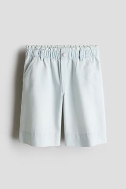 H&M - Girls Turquoise Paper Bag Denim Shorts