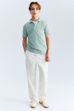 H&M - Boys White Linen-Blend Trousers
