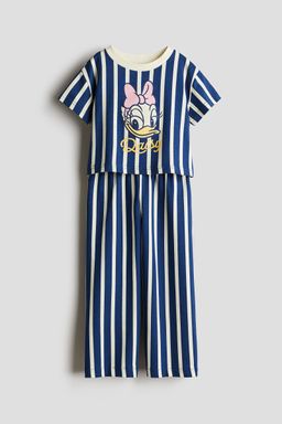 H&M - Girls 2-Piece Printed Top And Joggers Set