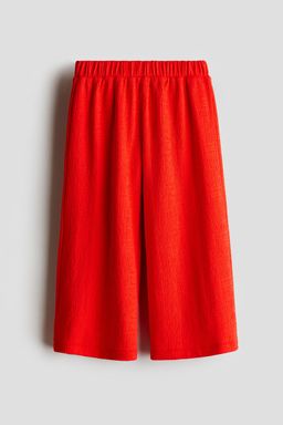 H&M - Girls Red Wide Leg Jersey Trousers