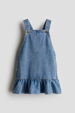 H&M - Girls Blue Denim Dungaree Dress