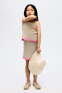 H&M - Girls 2-Piece Knitted Top And Skirt Set