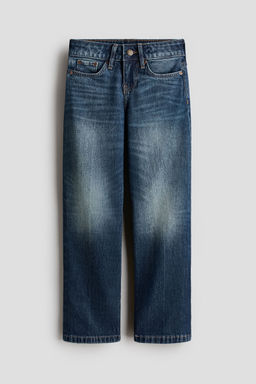 H&M - Girls Blue Straight Leg Jeans