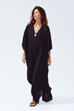 H&M - Women Black Kaftan Dress