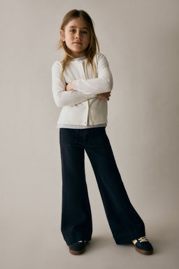 H&M - Girls Black Flared Leg Jeans