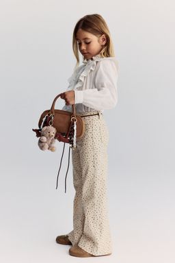 H&M - Girls Beige Flared Leg Jeans