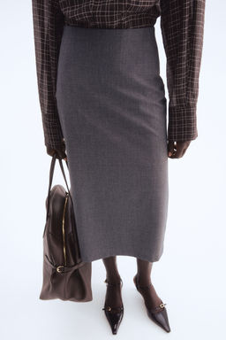 H&M - Women Grey Pencil Skirt