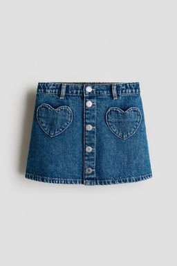 H&M - Girls Blue A-Line Denim Skirt