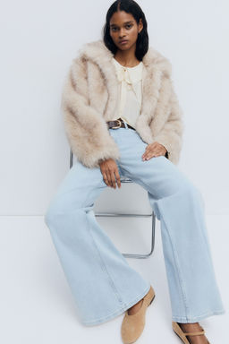 H&M - Women Blue Wide High Jeans