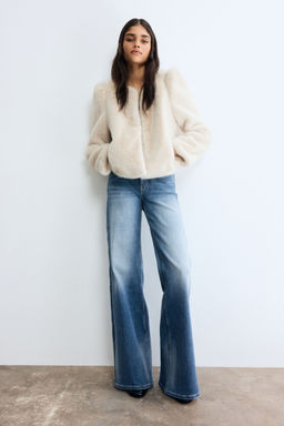 H&M - Women Blue Wide High Jeans