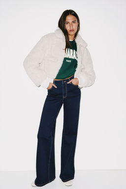 H&M - Women Blue Wide High Jeans