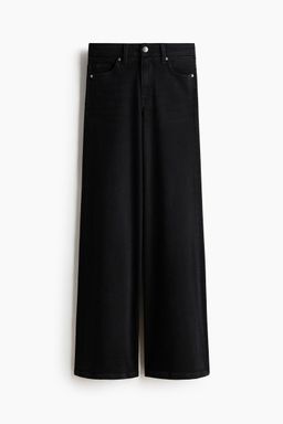 H&M - Women Black Wide High Jeans