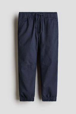 H&M - Boys Blue Cotton Twill Joggers