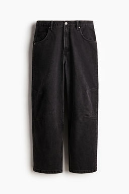 H&M - Men Black Baggy Darted Jeans