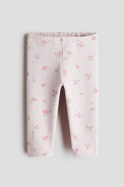 H&M - Girls Pink Brushed-Inside Leggings