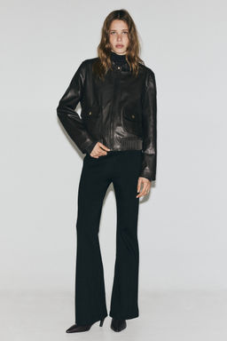 H&M - Women Black Interlock Trousers