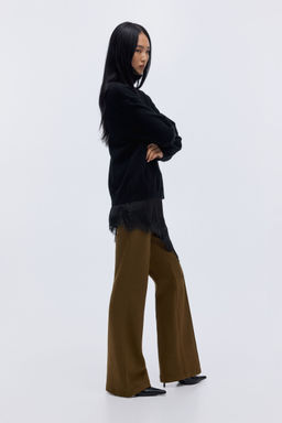 H&M - Women Brown Interlock Trousers